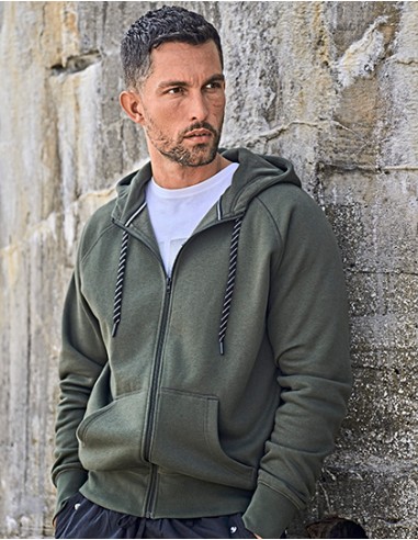 T-5435-Mens Fashion Full Zip Hood